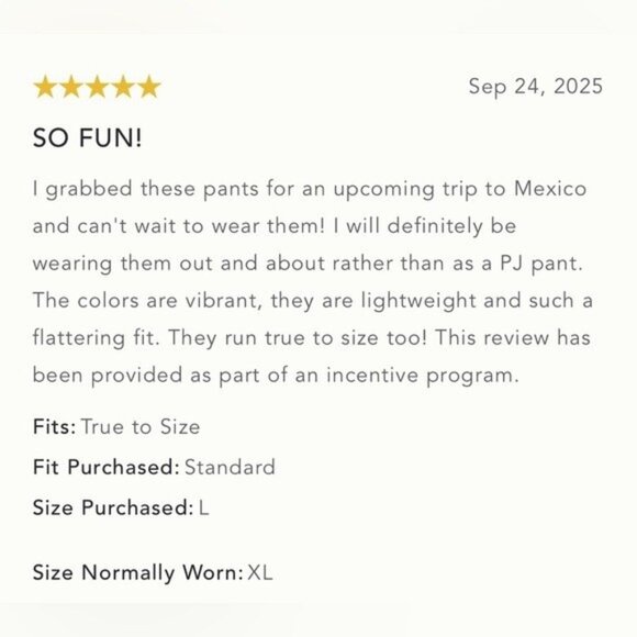 NWT Size XS - The LyreBird Silky Pajama Pants with side Pockets (NWT US$ 88) - Picture 13 of 16